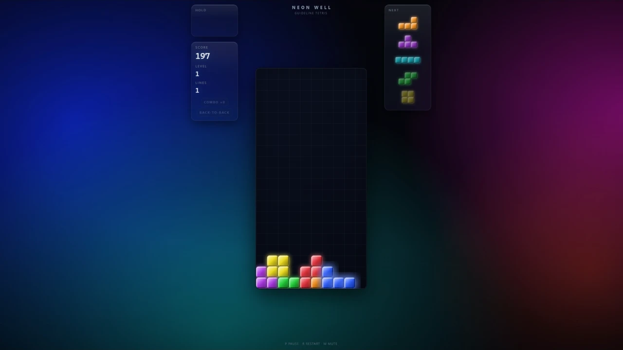 Neon Well screenshot 2